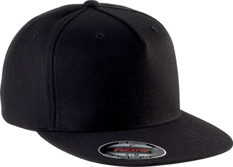 kp908-black-a2 K-UP FLEXFIT® CAP - 5 PANELS - Μαύρο