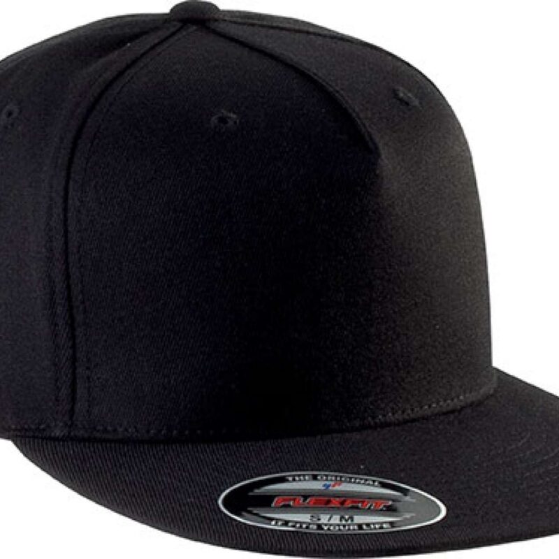 kp908-black-a2 K-UP FLEXFIT® CAP - 5 PANELS - Μαύρο