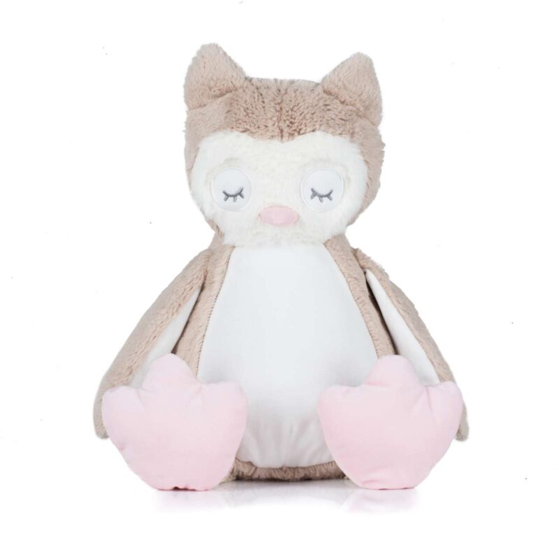 mm054-light_brown-a1 Mumbles ZIPPIE OWL - Light Brown