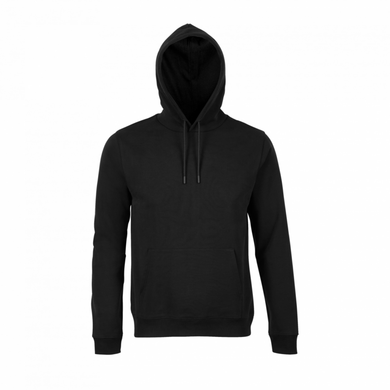 ne03196-deep_black-a1 Neoblu SWEATSHIRT FRENCH - NICHOLAS TERRY HOODED MEN - Βαθύ Μαύρο