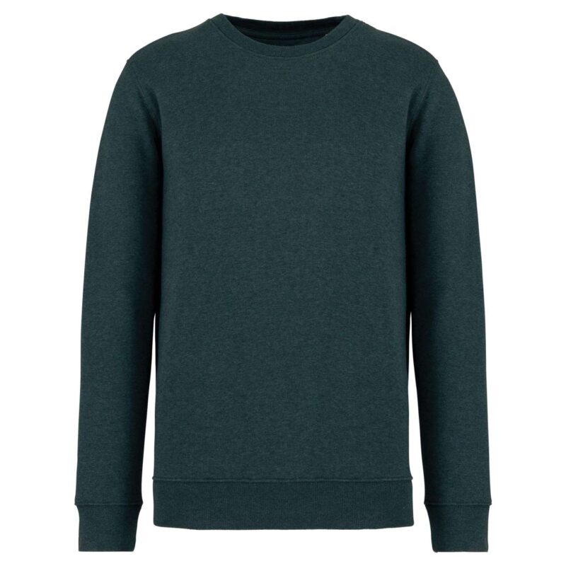 ns400-amazon_green_heather-a1 Native Spirit ECO-FRIENDLY UNISEX ROUND NECK SWEATSHIRT - Amazon Green Heather