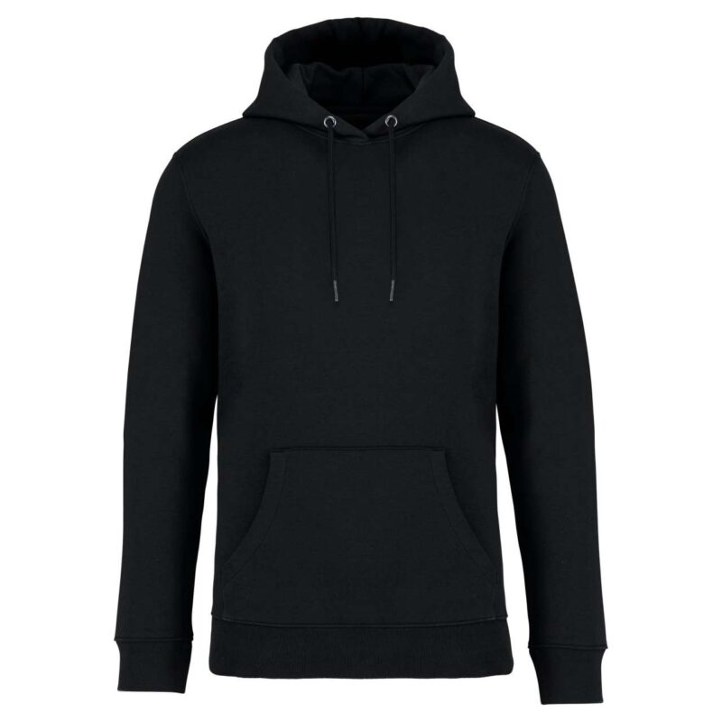 ns401-black-a1 Native Spirit ECO-FRIENDLY UNISEX HOODED SWEATSHIRT - Μαύρο