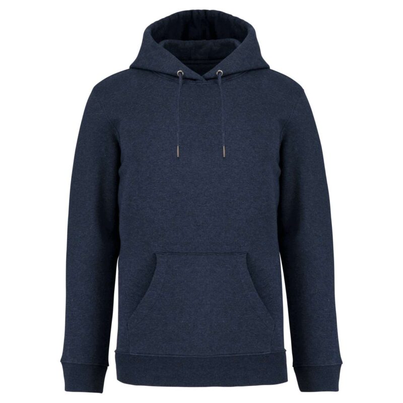 ns401-navy_blue_heather-a1 Native Spirit ECO-FRIENDLY UNISEX HOODED SWEATSHIRT - Navy Blue Heather
