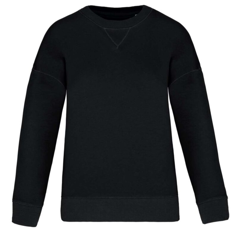 ns420-black-a1 Native Spirit ECO-FRIENDLY LADIES’ DROP-SHOULDER SWEATSHIRT - Μαύρο