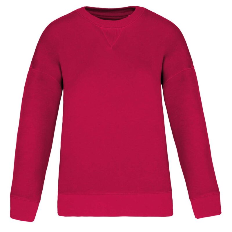 ns420-hibiscus_red-a1 Native Spirit ECO-FRIENDLY LADIES’ DROP-SHOULDER SWEATSHIRT - Hibiscus Red