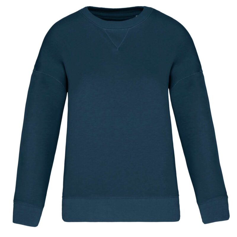 Native Spirit ECO-FRIENDLY LADIES’ DROP-SHOULDER SWEATSHIRT - Peacock Blue