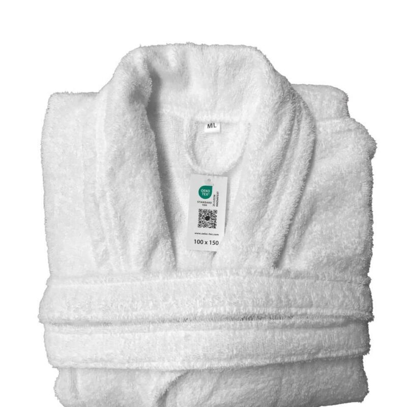 ol3300-white-a2 OLIMA TERRY BATHROBE - Λευκό