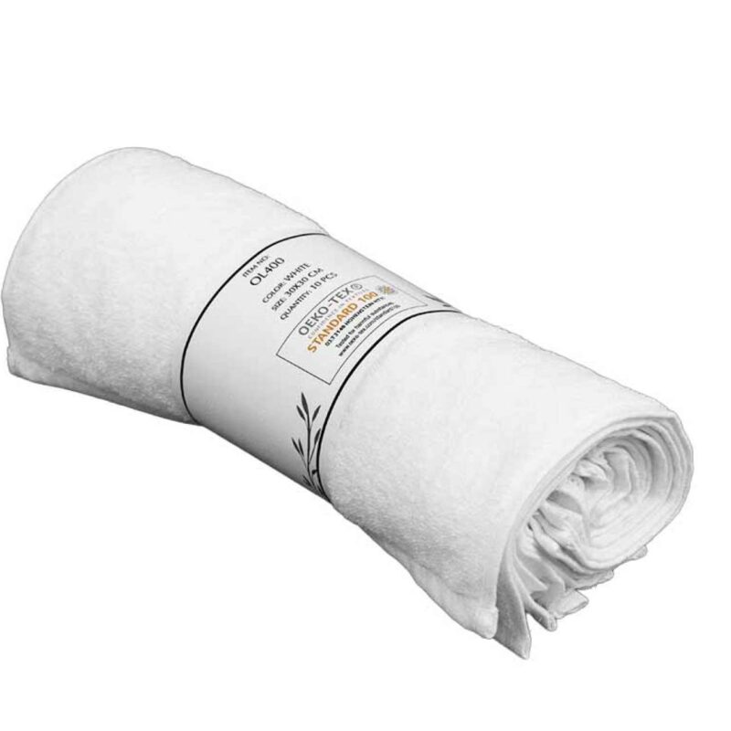 ol400-white-a1 OLIMA Πετσέτα HOTEL ΧΕΡΙΩΝ/ΠΡΟΣΩΠΟΥ QUALITY - Λευκό