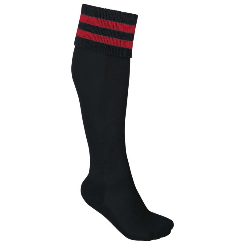 pa015-blacksporty_red-a1 Proact STRIPED SPORTS SOCKS - Μαύρο και Λευκό