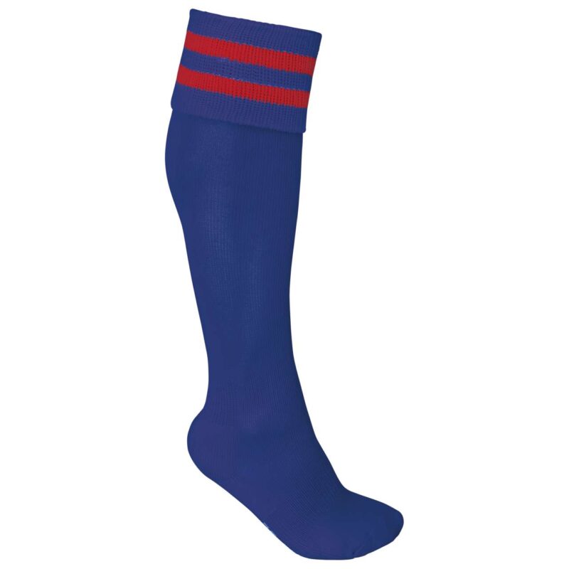 pa015-dark_royal_bluesporty_red-a2 Proact STRIPED SPORTS SOCKS - Dark Royal Blue/Sporty Red
