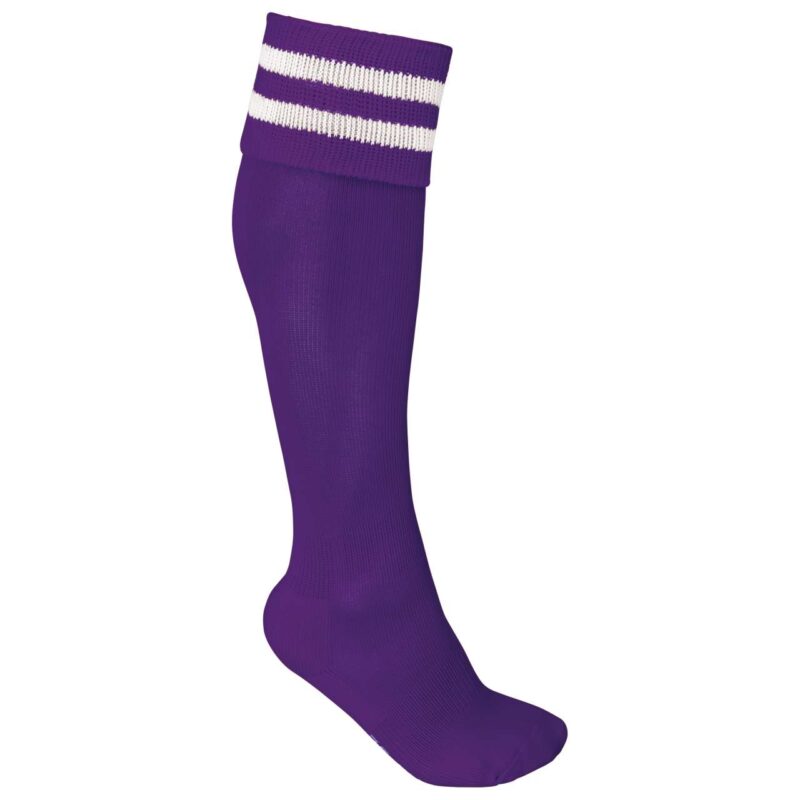 pa015-sporty_purplewhite-a2 Proact STRIPED SPORTS SOCKS - Αθλητικό Μωβ/Λευκό