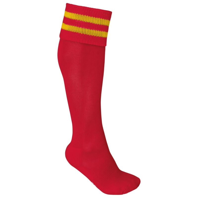 pa015-sporty_redsporty_yellow-a2 Proact STRIPED SPORTS SOCKS - Sporty Red/Sporty Yellow