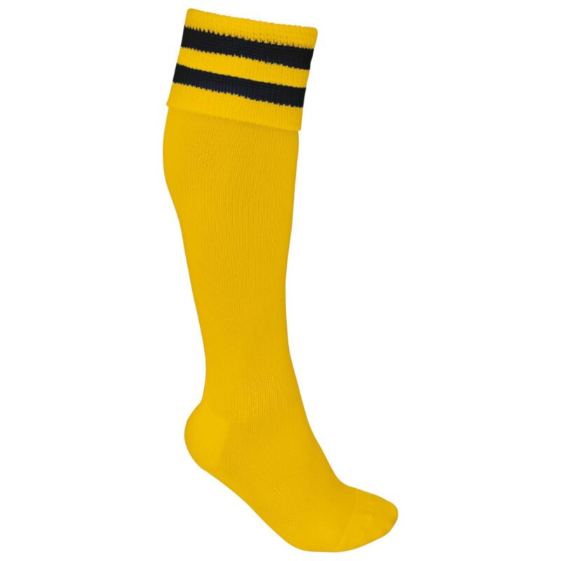 pa015-sporty_yellowblack-a2 Proact STRIPED SPORTS SOCKS - Sporty Yellow/Dark Royal Blue