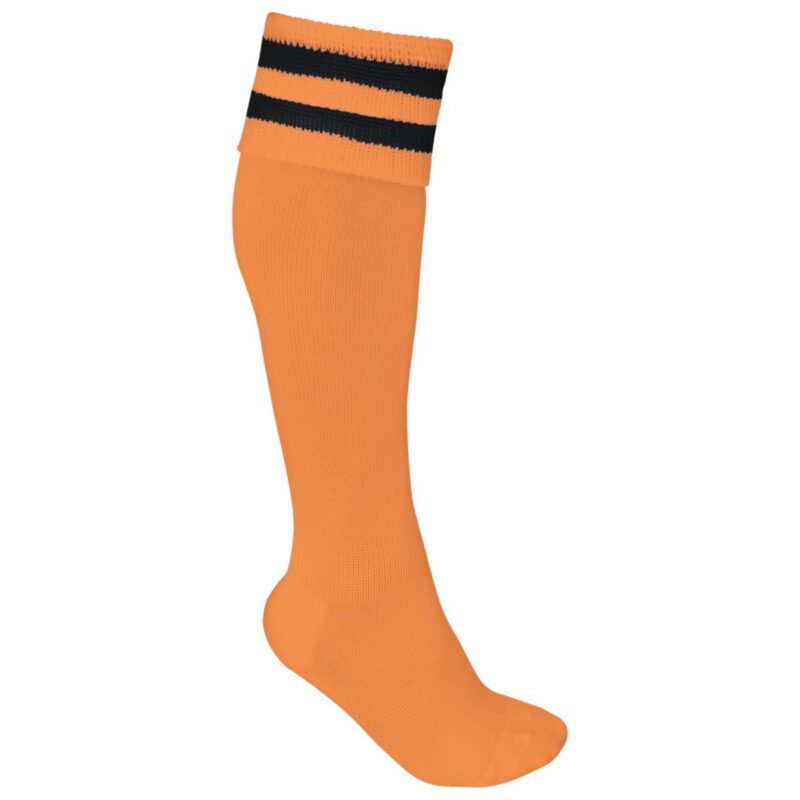pa015-sun_orangeblack-a2 Proact STRIPED SPORTS SOCKS - Sun Orange/Black