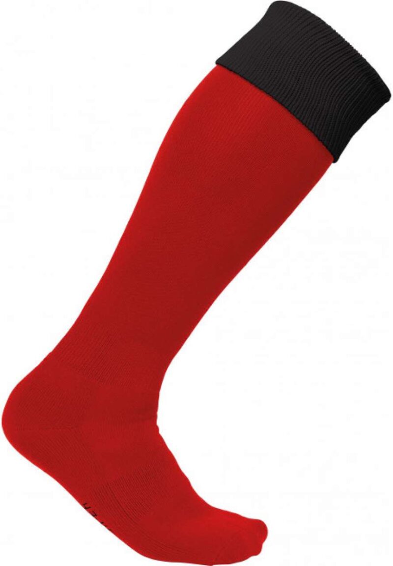 pa0300-sporty_redblack-a1 Proact TWO-TONE SPORTS SOCKS - Αθλητικό Κόκκινο/Λευκό