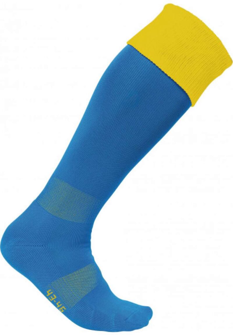 pa0300-sporty_royal_bluesporty_yellow-a1 Proact TWO-TONE SPORTS SOCKS - Sporty Royal Blue/Sporty Yellow