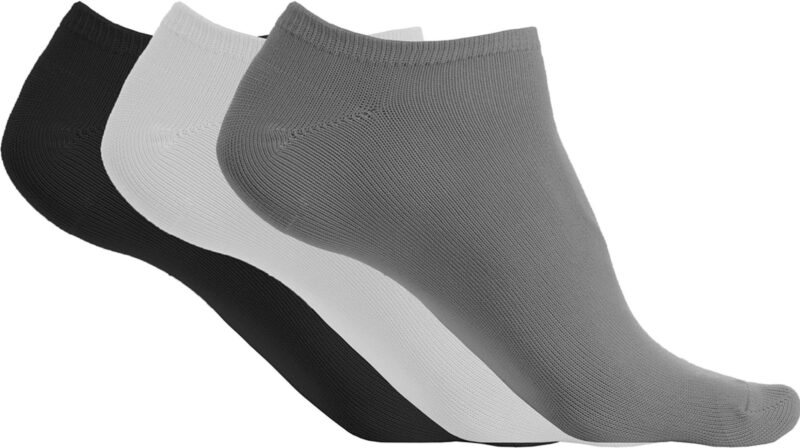 pa033-storm_greywhiteblack-a1 Proact MICROFIBRE TRAINER SOCKS - PACK των 3 PAIRS - Γκρι της καταιγίδας/Λευκό/Μαύρο