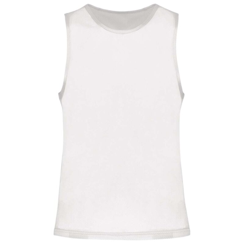 pa043-white-a1 Proact MULTI-SPORTS LIGHT MESH BIB - Λευκό