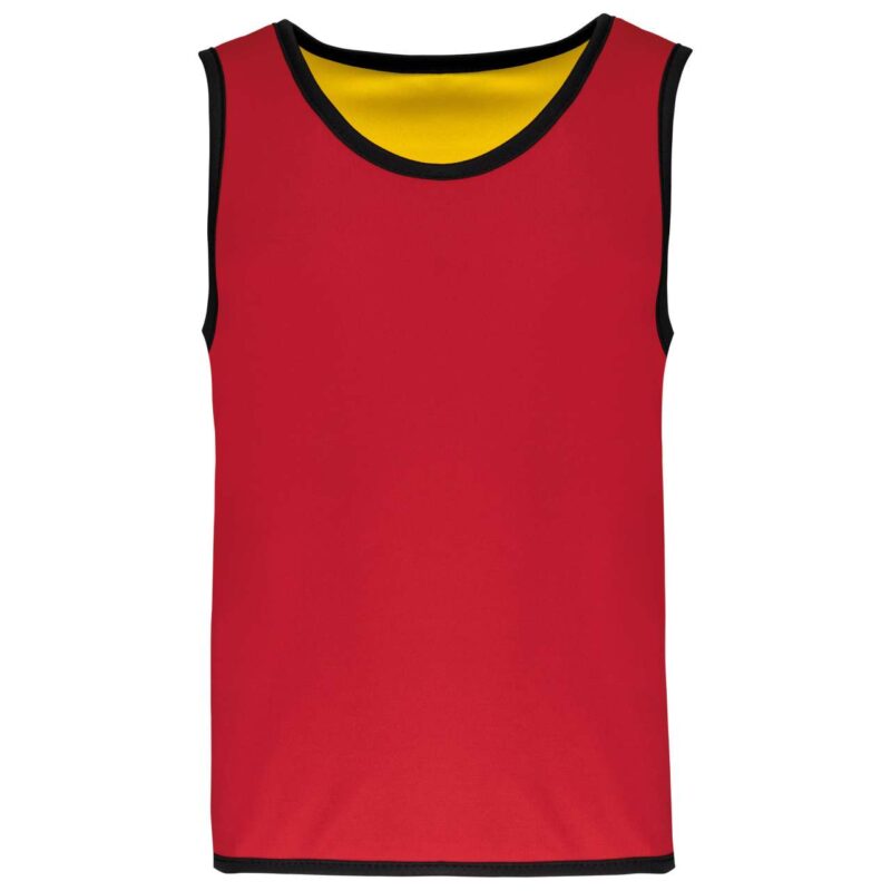 pa046-sporty_redsporty_yellow-a1 Proact BIB REVERSIBLE RUGBY για KID - Sporty Red/Sporty Yellow