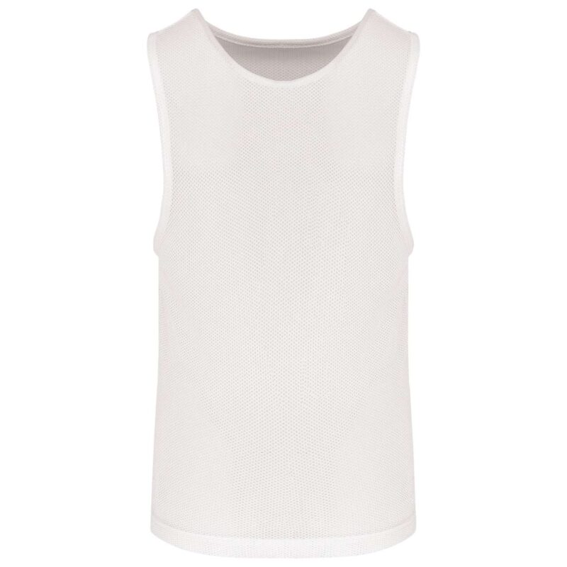pa047-white-a1 Proact LIGHTWEIGHT MESH MULTISPORT BIB της KID - Λευκό