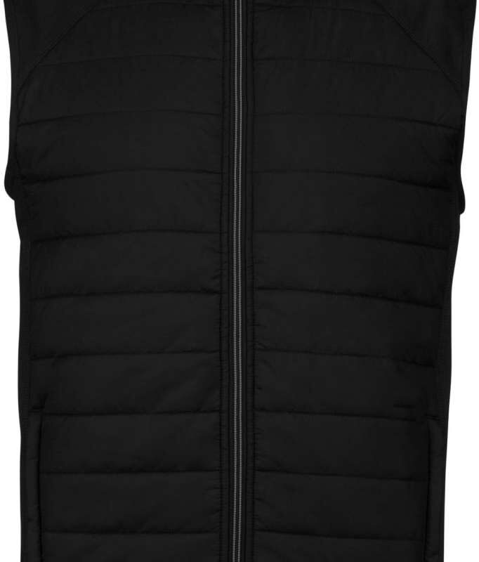 pa235-black_black-a1 Proact DUAL-FABRIC SLEEVELESS SPORTS JACKET - Μαύρο/Μαύρο