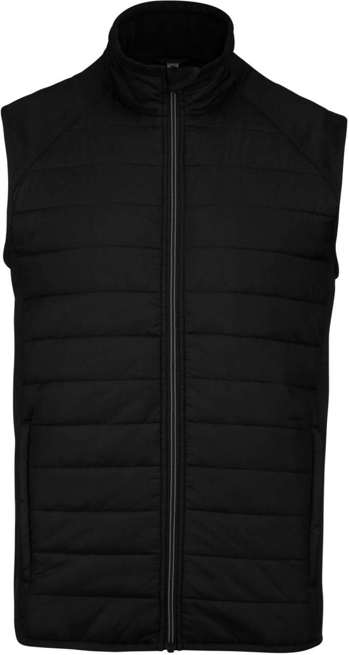 Proact DUAL-FABRIC SLEEVELESS SPORTS JACKET - Μαύρο/Μαύρο