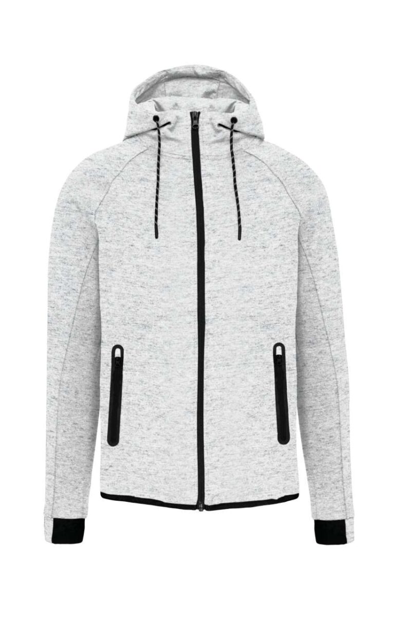 pa358-ash_heather-a1 Proact SWEATSHIRT HOODED για MEN - 79% Polyester/15% Viscose/6% Elastane