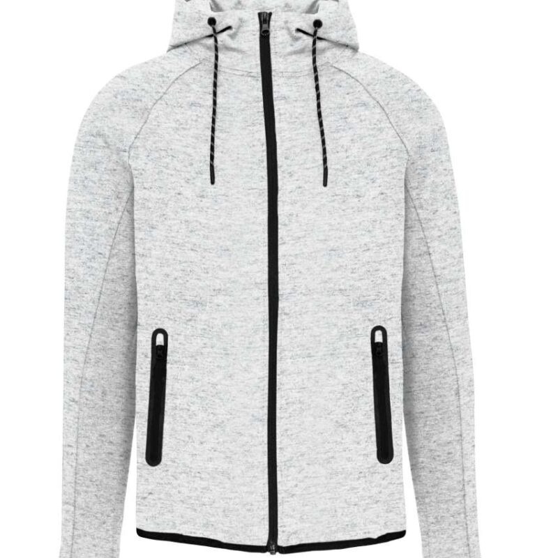 pa358-ash_heather-a1 Proact SWEATSHIRT HOODED για MEN - 79% Polyester/15% Viscose/6% Elastane