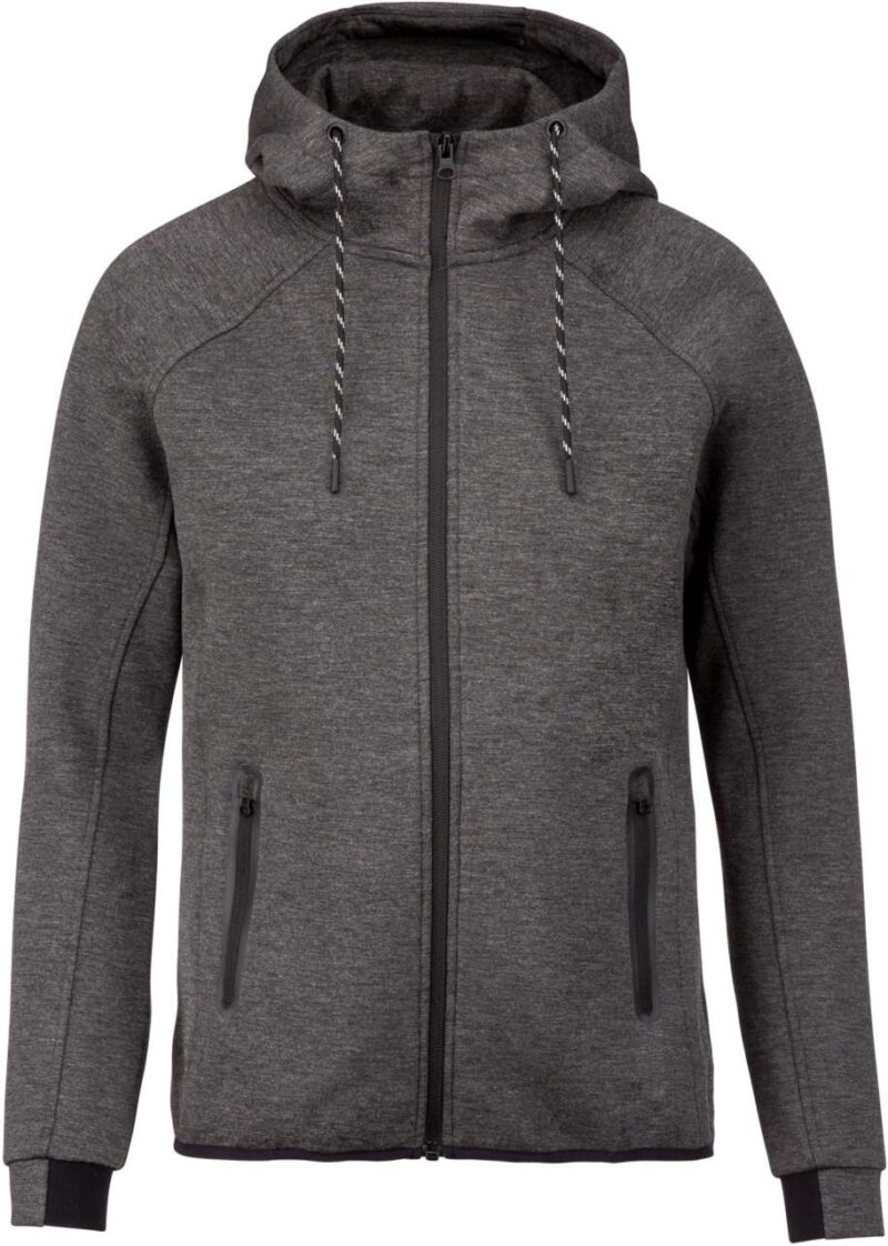 pa358-deep_grey_heather-a1 Proact SWEATSHIRT HOODED για MEN - 79% Polyester/15% Viscose/6% Elastane