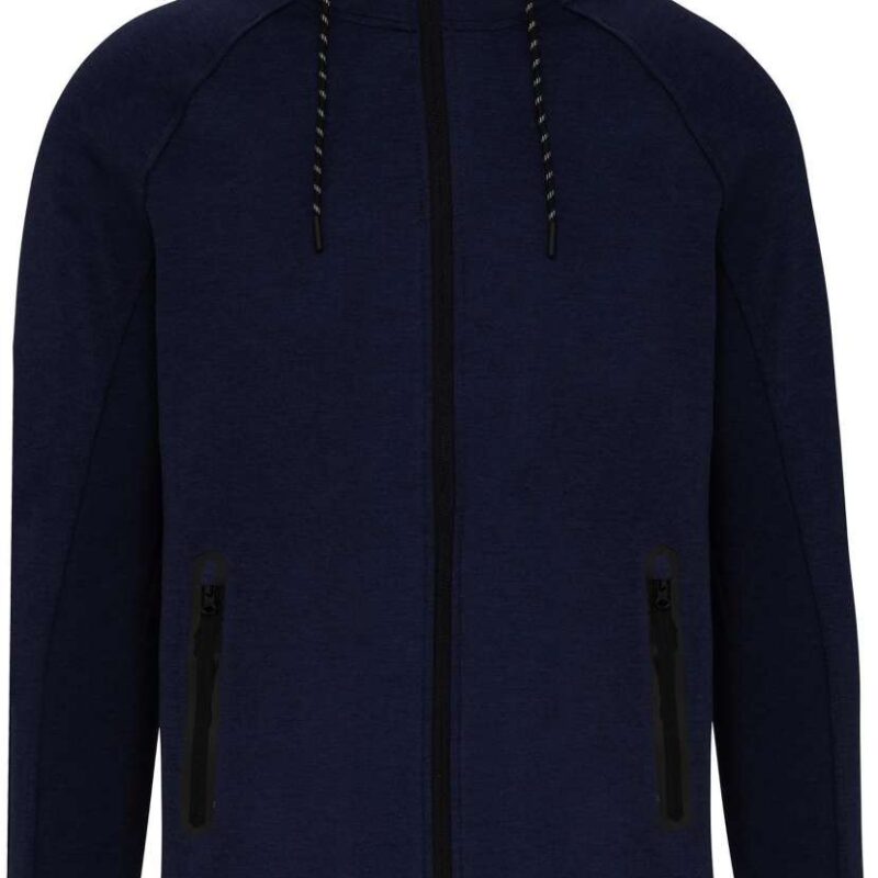 pa358-french_navy_heather-a1 Proact SWEATSHIRT HOODED για MEN - 79% Polyester/15% Viscose/6% Elastane