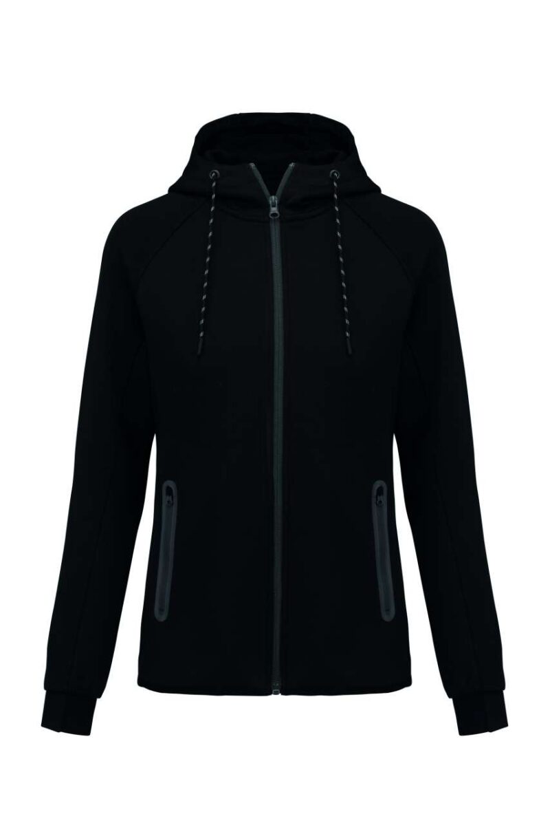 pa359-black-a1 Proact LADIES’ HOODED SWEATSHIRT - Μαύρο