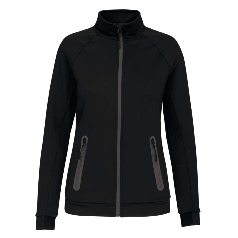 pa379-black-a1 Proact JACKET για LADIES με HIGH NECK - Μαύρο