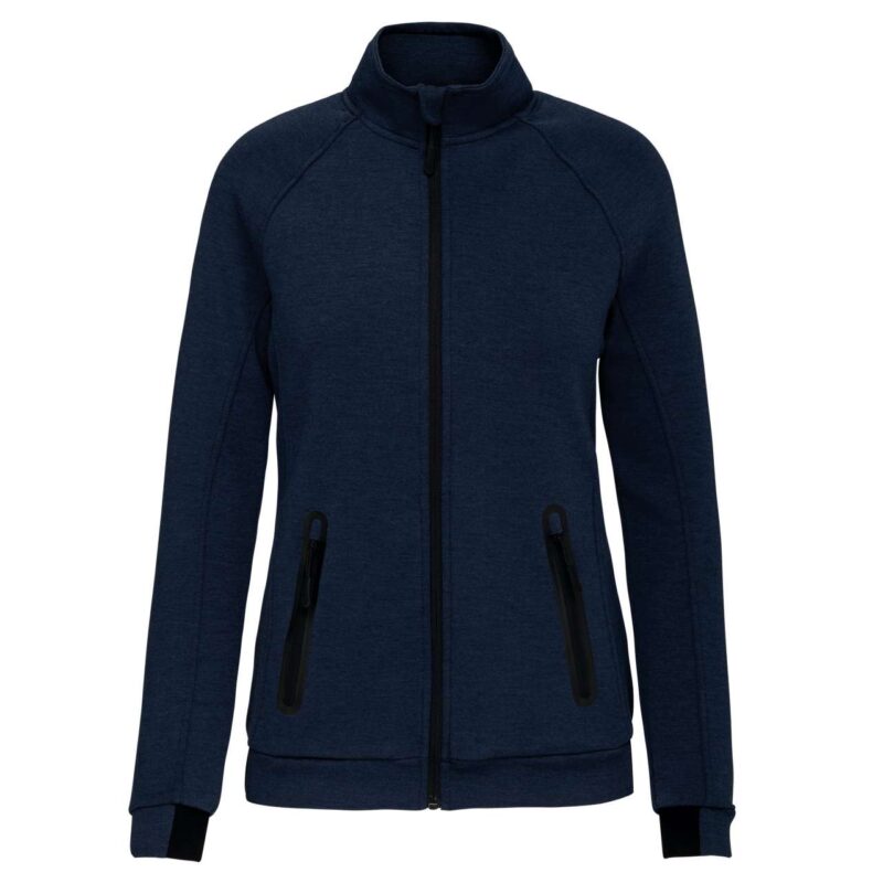 pa379-french_navy_heather-a1 Proact JACKET για LADIES με HIGH NECK - 79% Polyester/15% Viscose/6% Elastane