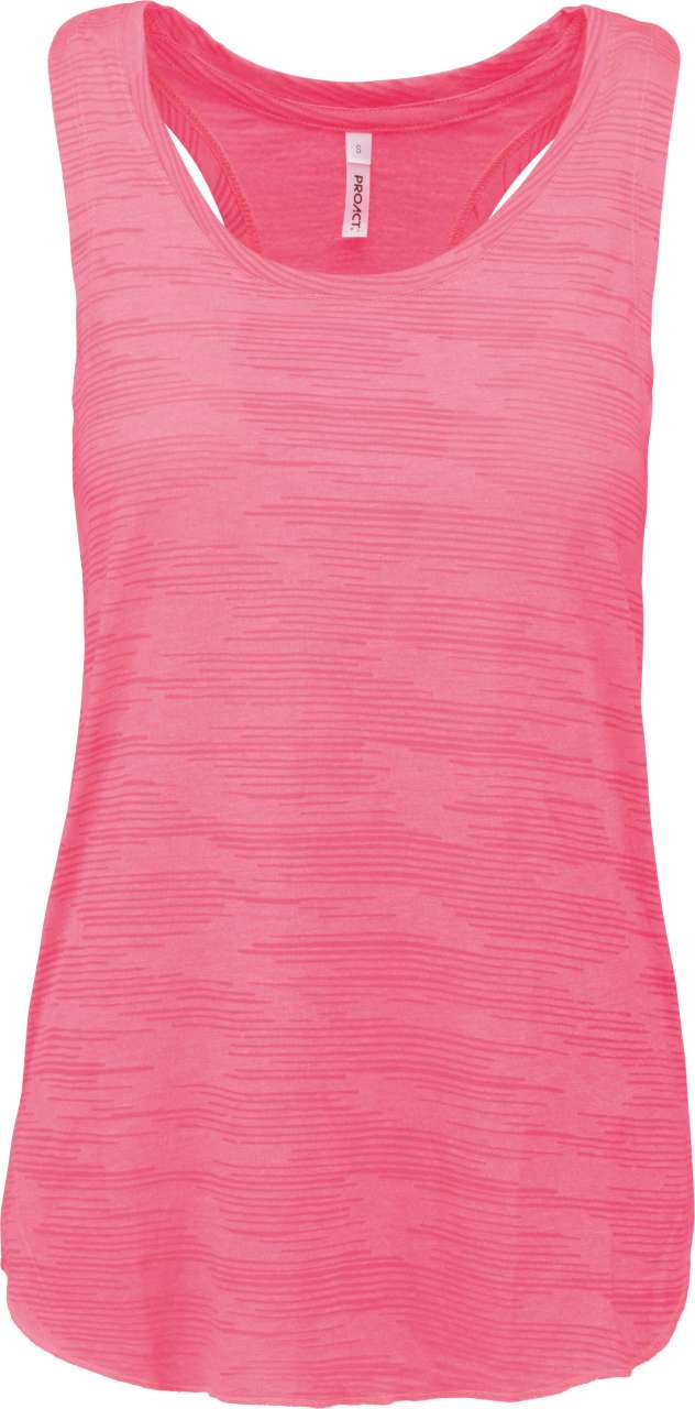 Proact LADIES' SPORTS TANK TOP - Φωσφοριζέ ροζ