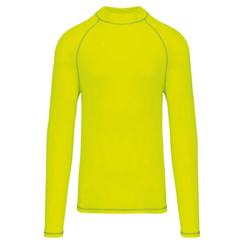 Proact Ανδρικό Τεχνικό T-SHIRT Μακρυμάνικο με UV PROTECTION - Φωσφοριζέ Κίτρινο
