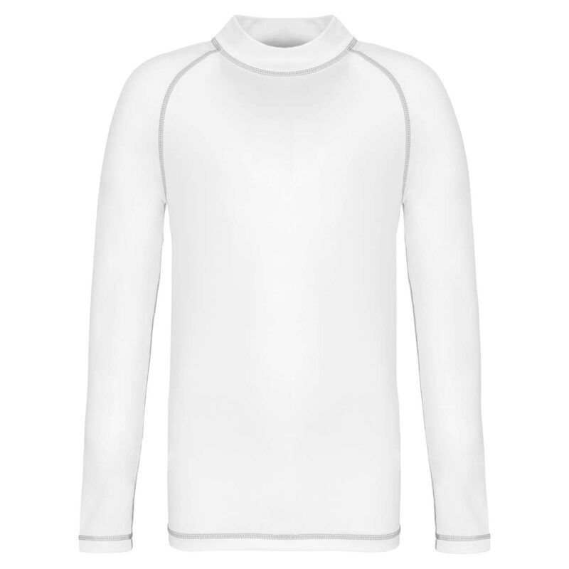 pa4018-white-a1 Proact T-SHIRT LONG-SLEEVED WITH UV PROTECTION για CHILDREN - Λευκό
