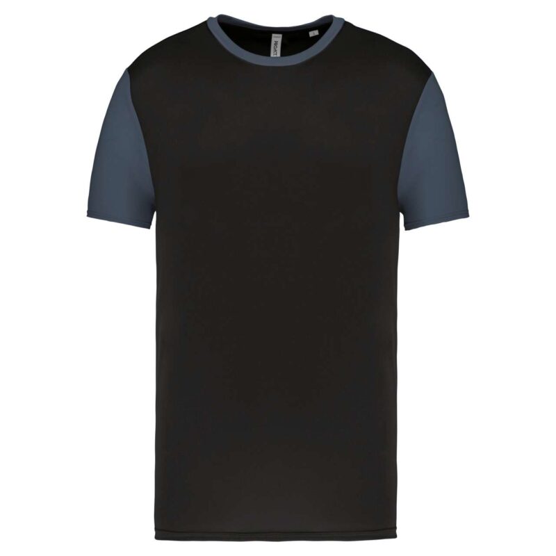 Proact T-SHIRT SHORT-SLEEVED BICOLOUR για ADULTS - Μαύρο και Λευκό