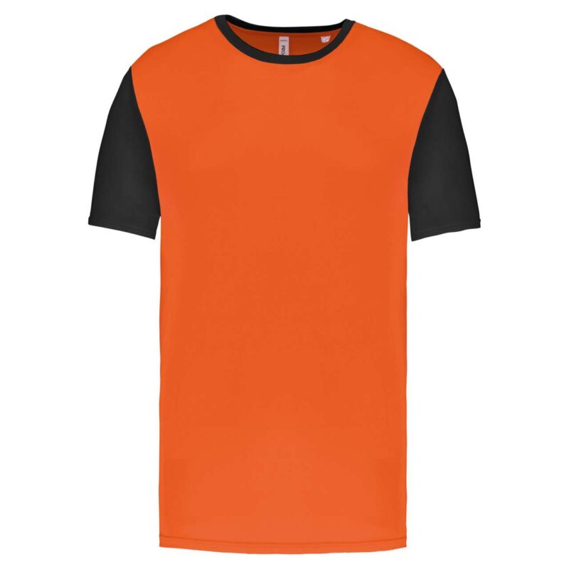 Proact T-SHIRT SHORT-SLEEVED BICOLOUR για ADULTS - Orange/Black
