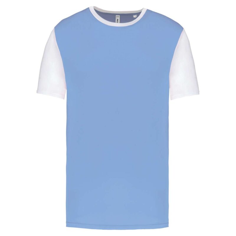 pa4023-sky_blue_white-a1 Proact T-SHIRT SHORT-SLEEVED BICOLOUR για ADULTS - Γαλάζιο/Λευκό