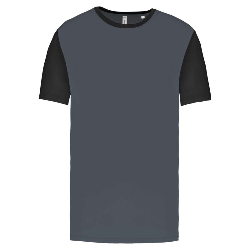Proact T-SHIRT SHORT-SLEEVED BICOLOUR για ADULTS - Sporty Grey/Black