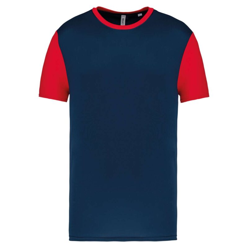 Proact T-SHIRT SHORT-SLEEVED BICOLOUR για ADULTS - Σπορ Ναυτικό/Λευκό