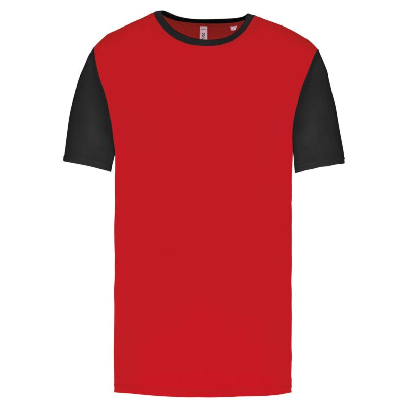 Proact T-SHIRT SHORT-SLEEVED BICOLOUR για ADULTS - Sporty Red/Black