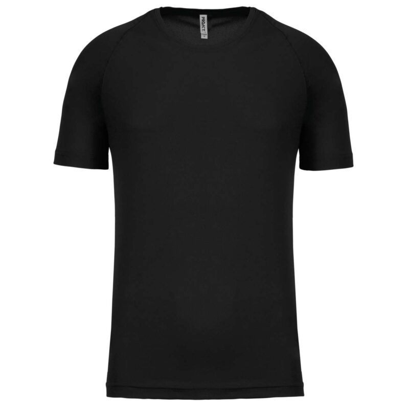 pa438-black-a1 Proact Ανδρικό Κοντομάνικο Αθλητικό T-shirt - Μαύρο