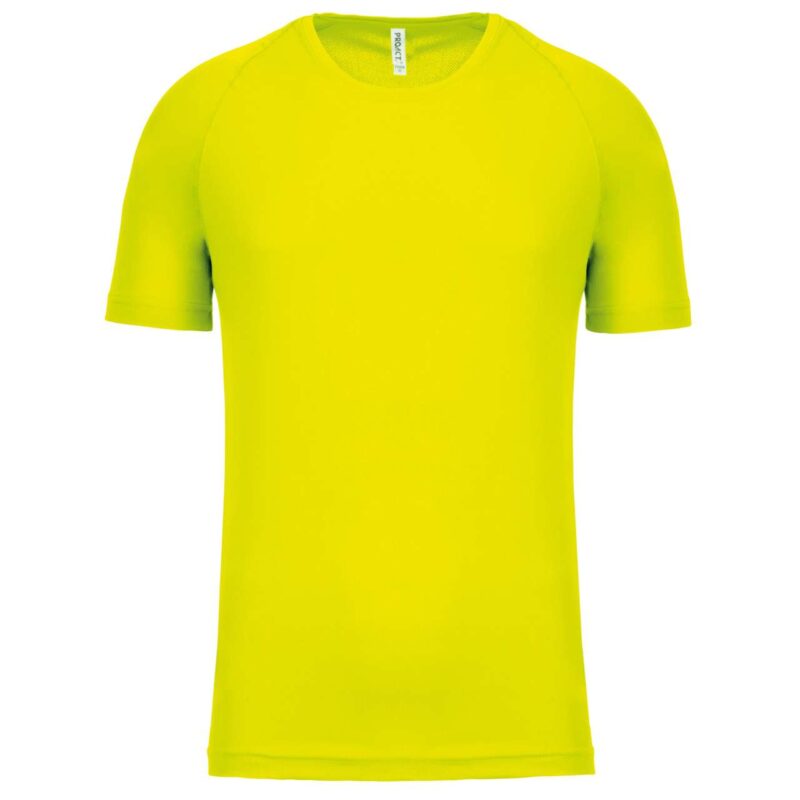 pa438-fluorescent_yellow-a1 Proact Ανδρικό Κοντομάνικο Αθλητικό T-shirt - Φωσφοριζέ Κίτρινο