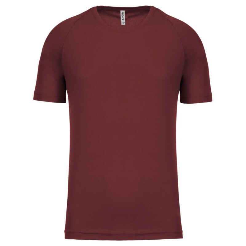 pa438-wine-a1 Proact Ανδρικό Κοντομάνικο Αθλητικό T-shirt - Κρασί
