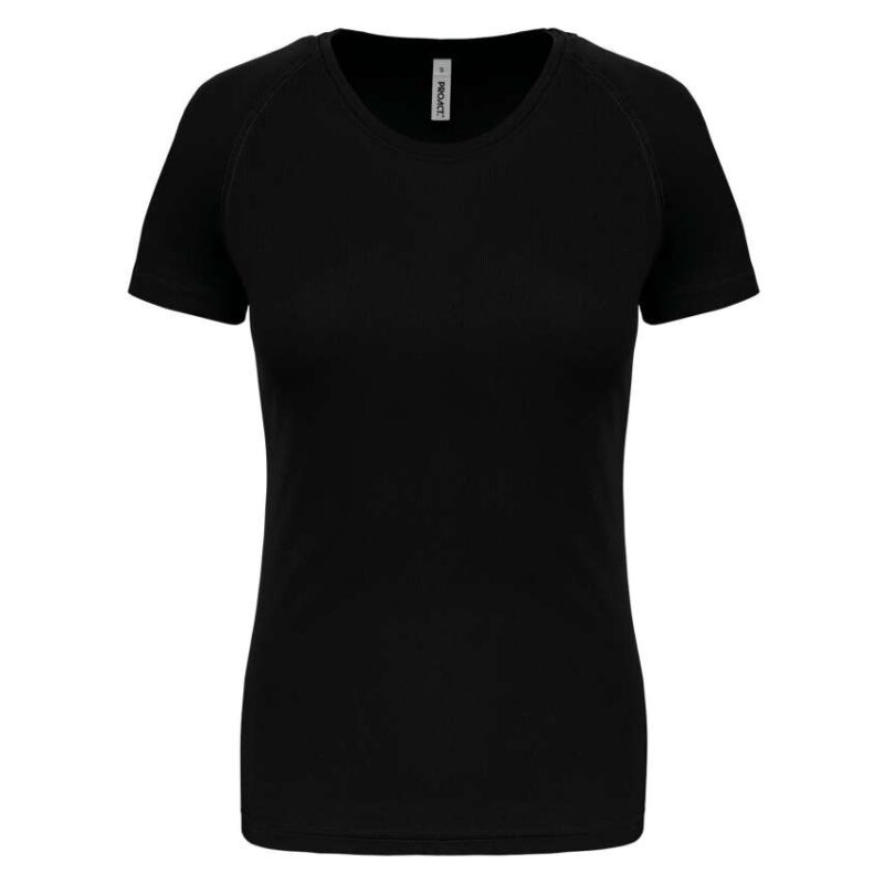 pa439-black-a2 Proact LADIES' T-SHIRT SHORT-SLEEVED SPORTS - Μαύρο