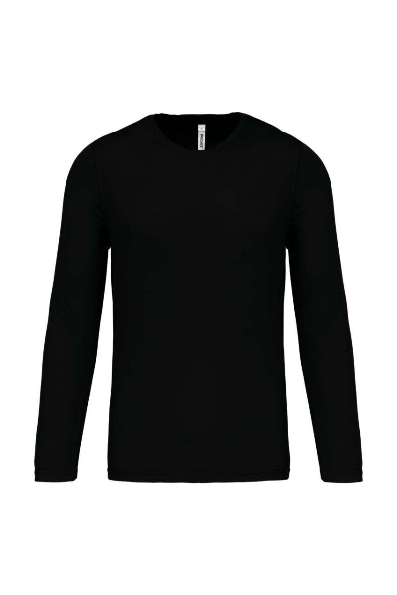 pa443-black-a2 Proact Ανδρικό Μακρυμάνικο Αθλητικό T-shirt - Μαύρο