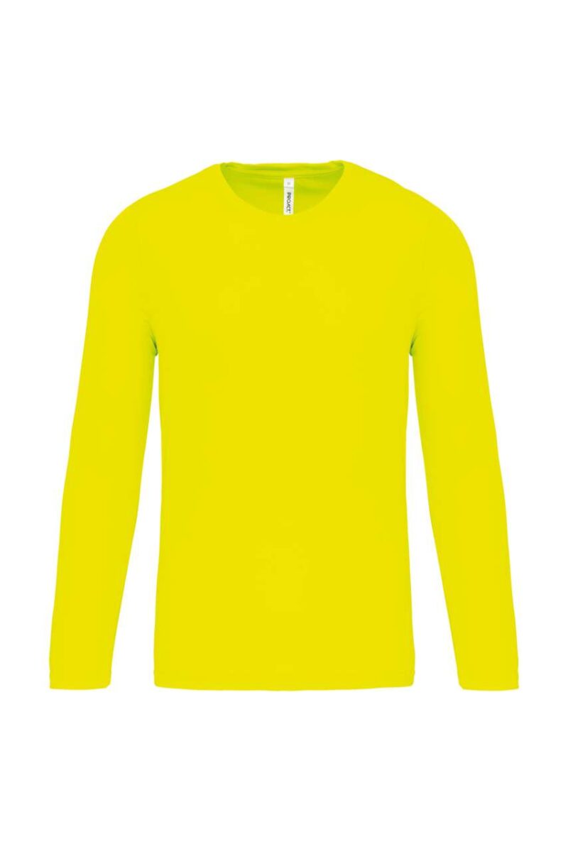 pa443-fluorescent_yellow-a2 Proact Ανδρικό Μακρυμάνικο Αθλητικό T-shirt - Φωσφοριζέ Κίτρινο