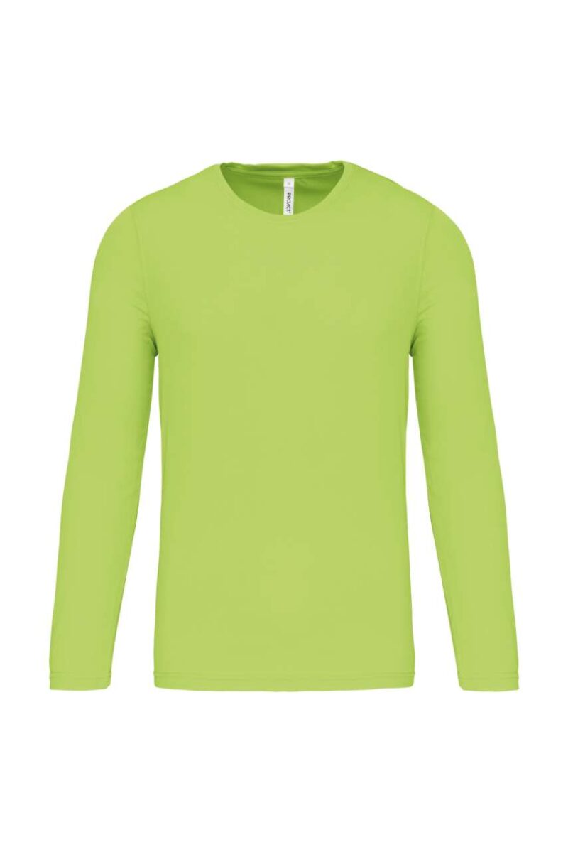pa443-lime-a2 Proact Ανδρικό Μακρυμάνικο Αθλητικό T-shirt - Λαχανί
