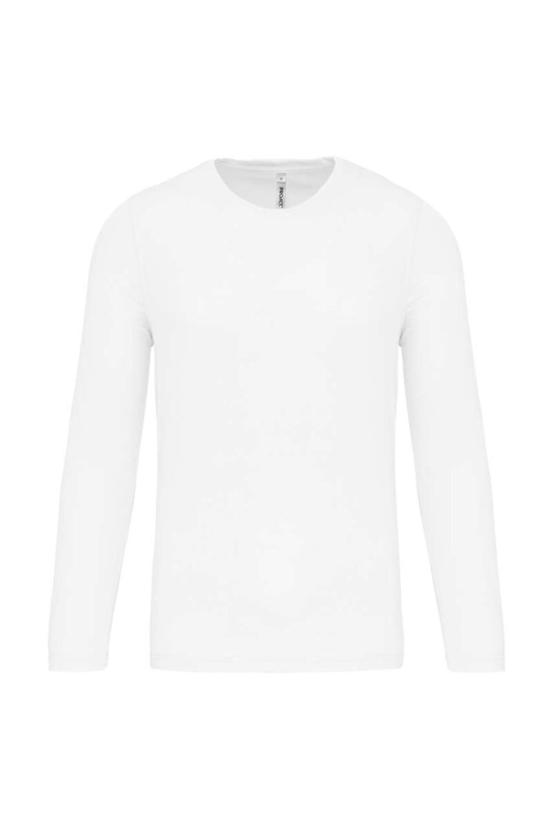 pa443-white-a2 Proact Ανδρικό Μακρυμάνικο Αθλητικό T-shirt - Λευκό
